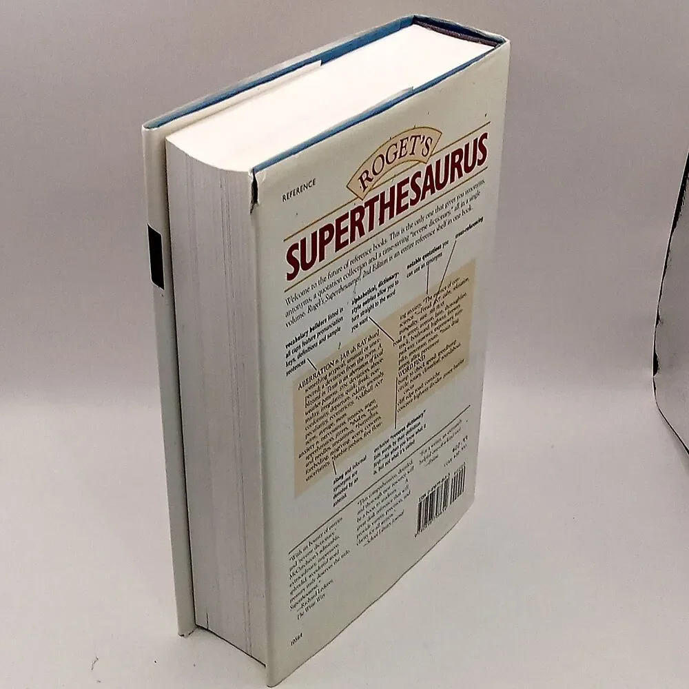 Roget's SUPER THESAURUS 2nd Edition Blue Hardcover 1998 Vocabulary Ref Book